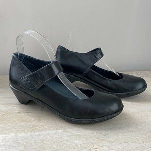 Dansko Mary Jane Clogs Leather Upper Womens EU 39 Black